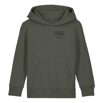 Schulkind Symbole - Bio Kinder Hoodie *personalisierbar*