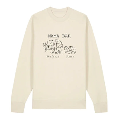 Mama Bär - Bio Unisex Sweatshirt *personalisierbar (1-4 Kinder mit Namen)*