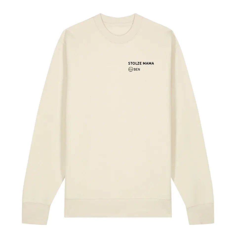 Stolze Mama - Bio Unisex Sweatshirt *personalisierbar* Changer Sweatshirt 2.0 ST ST Natural-Raw