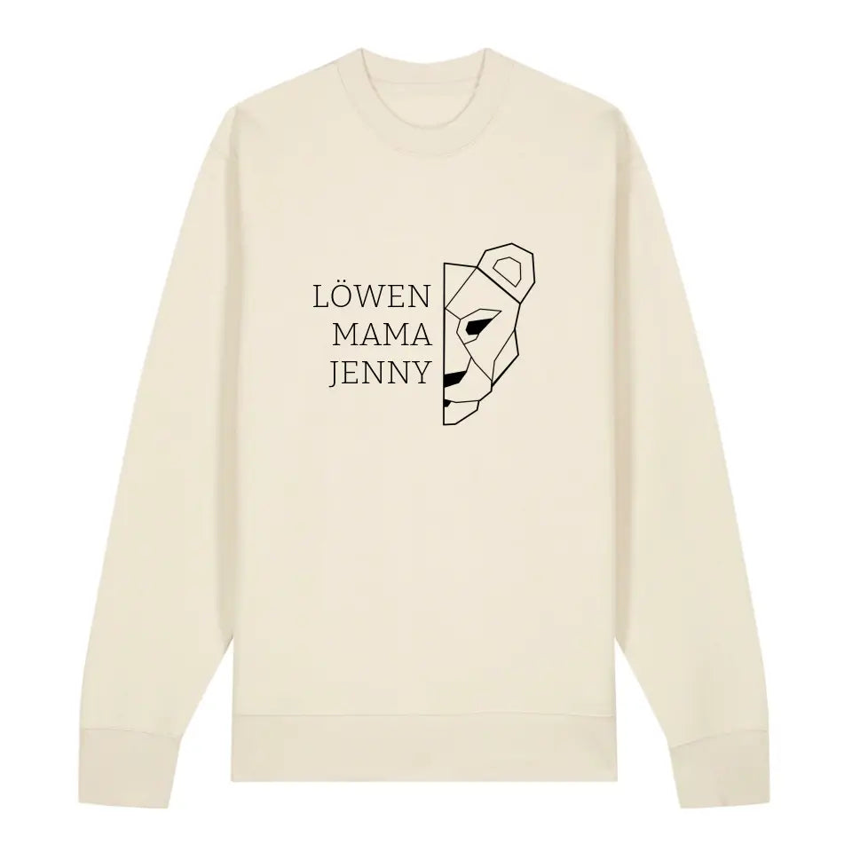 Löwen Mama - Bio Unisex Sweatshirt *personalisierbar (mit Namen)*