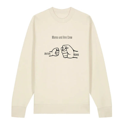 Mama und ihre Crew - Bio Unisex Sweatshirt *personalisierbar* Changer Sweatshirt 2.0 ST ST Natural-Raw