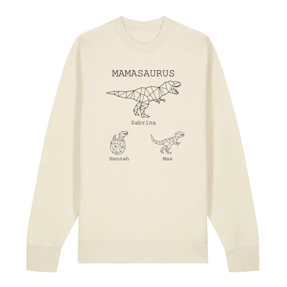 Mamasaurus - Bio Unisex Sweatshirt *personalisierbar (mit Namen)*