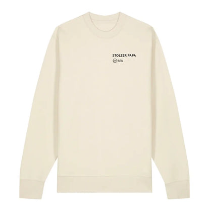 Stolzer Papa - Bio Unisex Sweatshirt *personalisierbar* Changer Sweatshirt 2.0 ST ST Natural-Raw
