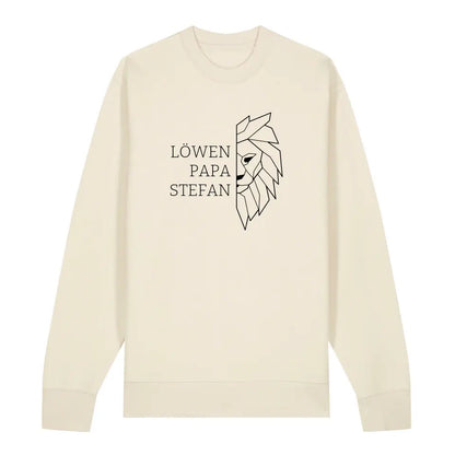 Löwen Papa - Bio Unisex Sweatshirt *personalisierbar (mit Namen)*