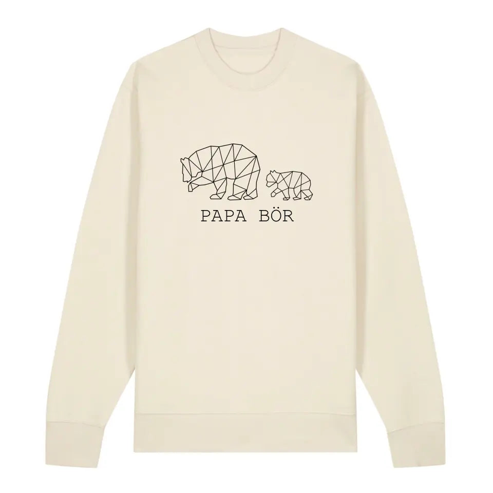 Papa Bör - Bio Unisex Sweatshirt *personalisierbar (1-4 Kinder ohne Namen)*