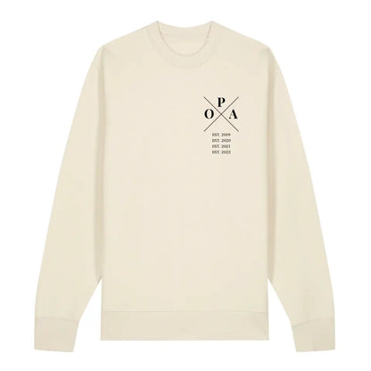 Opa Minimal - Bio Unisex Sweatshirt *personalisierbar*