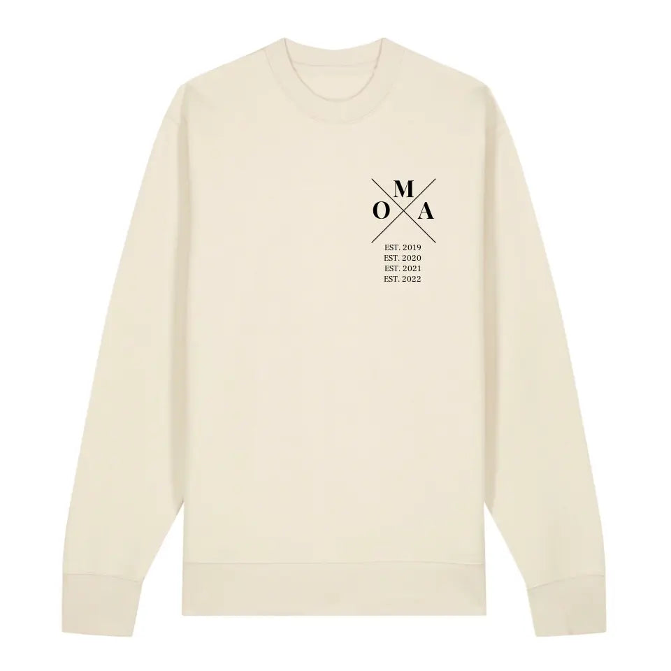 Oma Minimal - Bio Unisex Sweatshirt *personalisierbar*