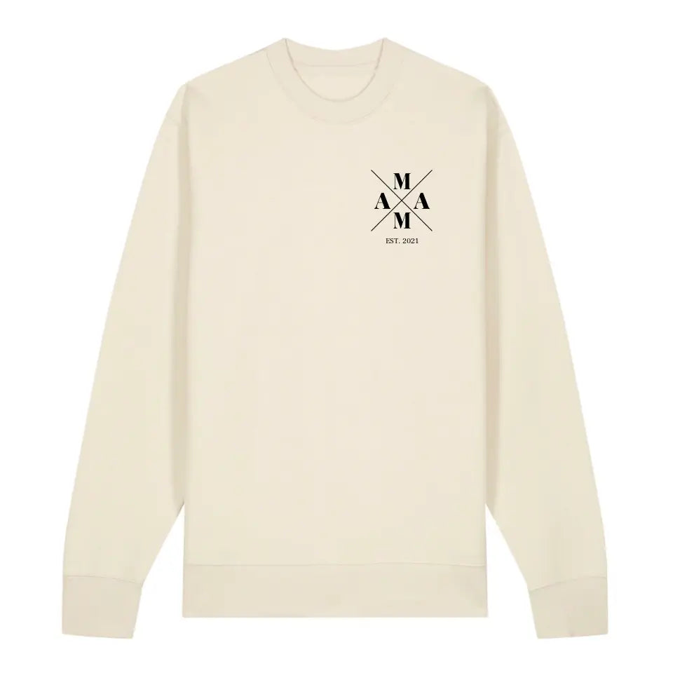 Mama Minimal + Symbole - Bio Unisex Sweatshirt *personalisierbar*