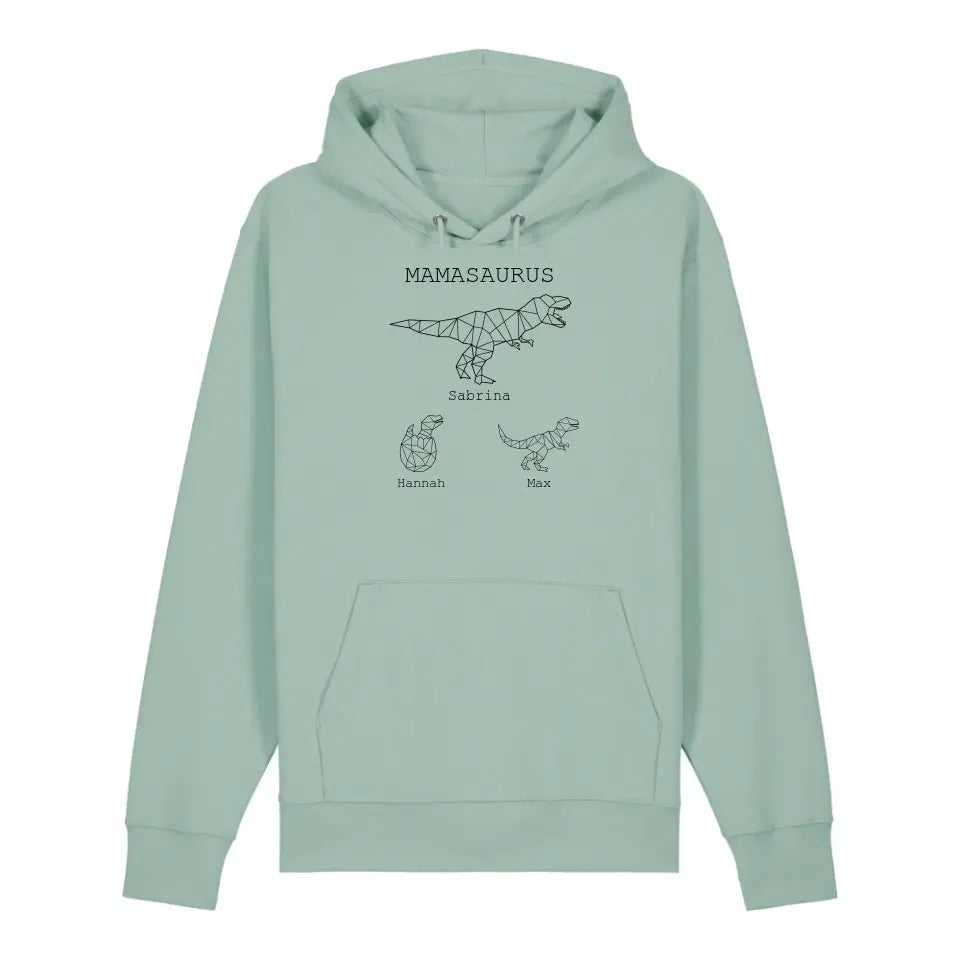 Mamasaurus - Bio Unisex Hoodie *personalisierbar (mit Namen)*