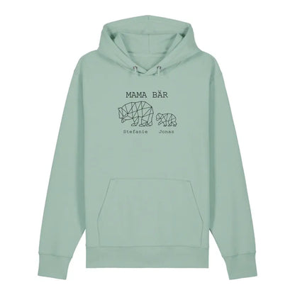 Mama Bär - Bio Unisex Hoodie *personalisierbar (1-4 Kinder mit Namen)*