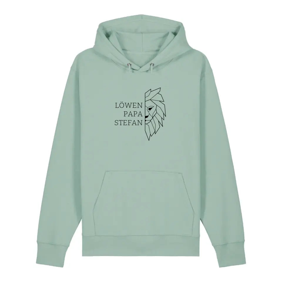 Löwen Papa - Bio Unisex Hoodie *personalisierbar (mit Namen)*