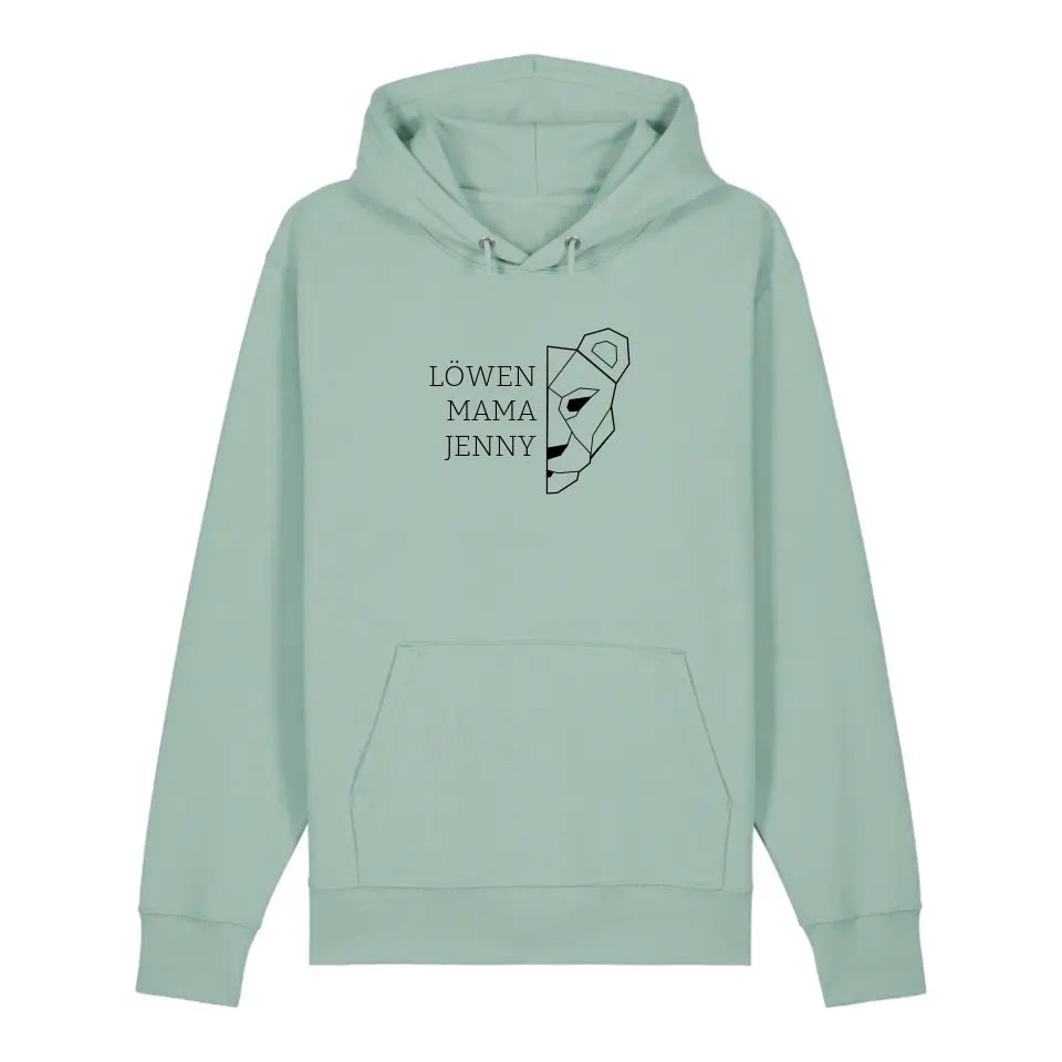 Löwen Mama - Bio Unisex Hoodie *personalisierbar (mit Namen)*