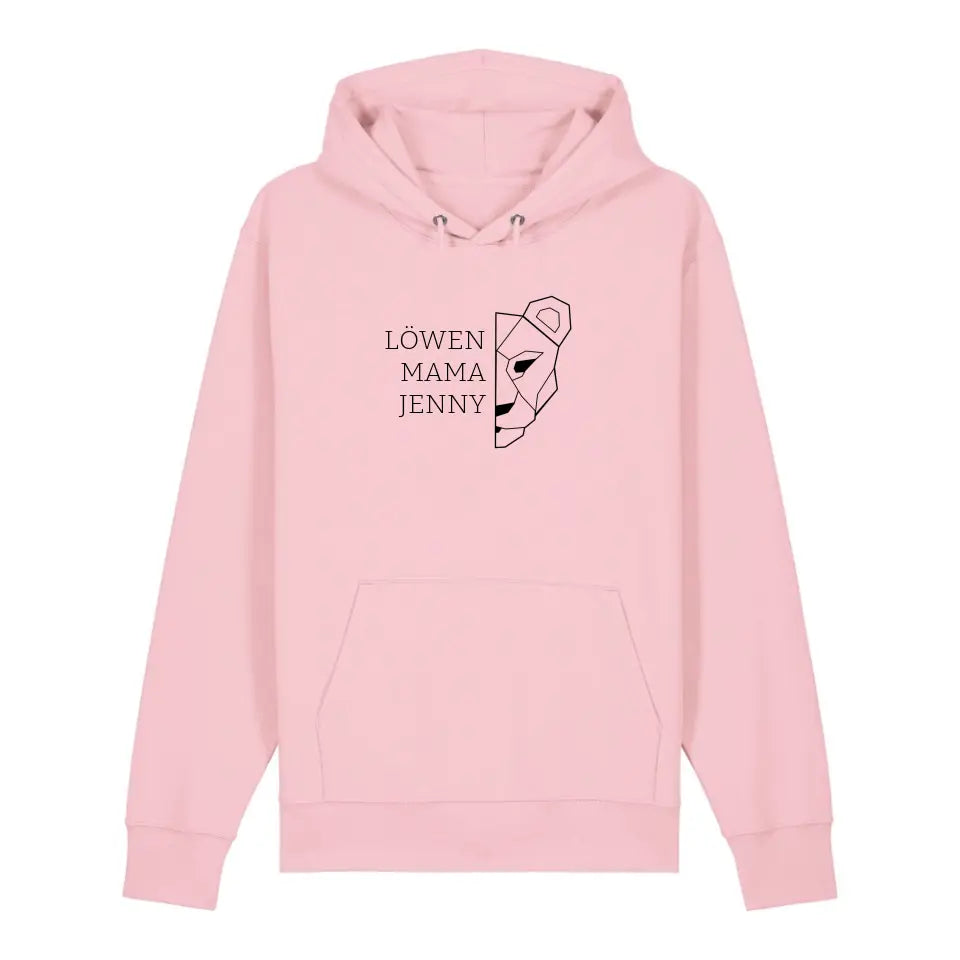 Löwen Mama - Bio Unisex Hoodie *personalisierbar (mit Namen)*