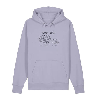 Mama Bär - Bio Unisex Hoodie *personalisierbar (1-4 Kinder mit Namen)*