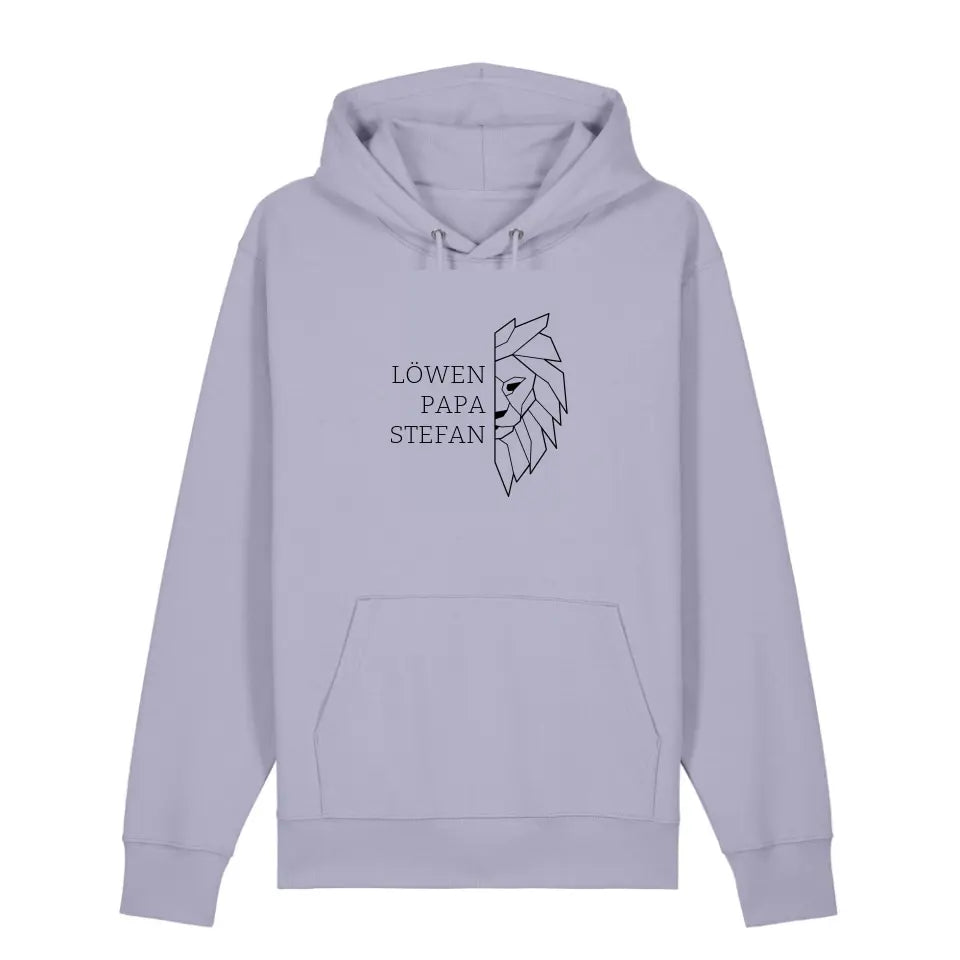 Löwen Papa - Bio Unisex Hoodie *personalisierbar (mit Namen)*