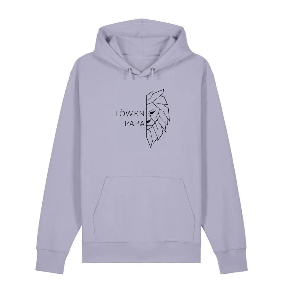 Löwen Papa - Bio Unisex Hoodie *personalisierbar (ohne Namen)*