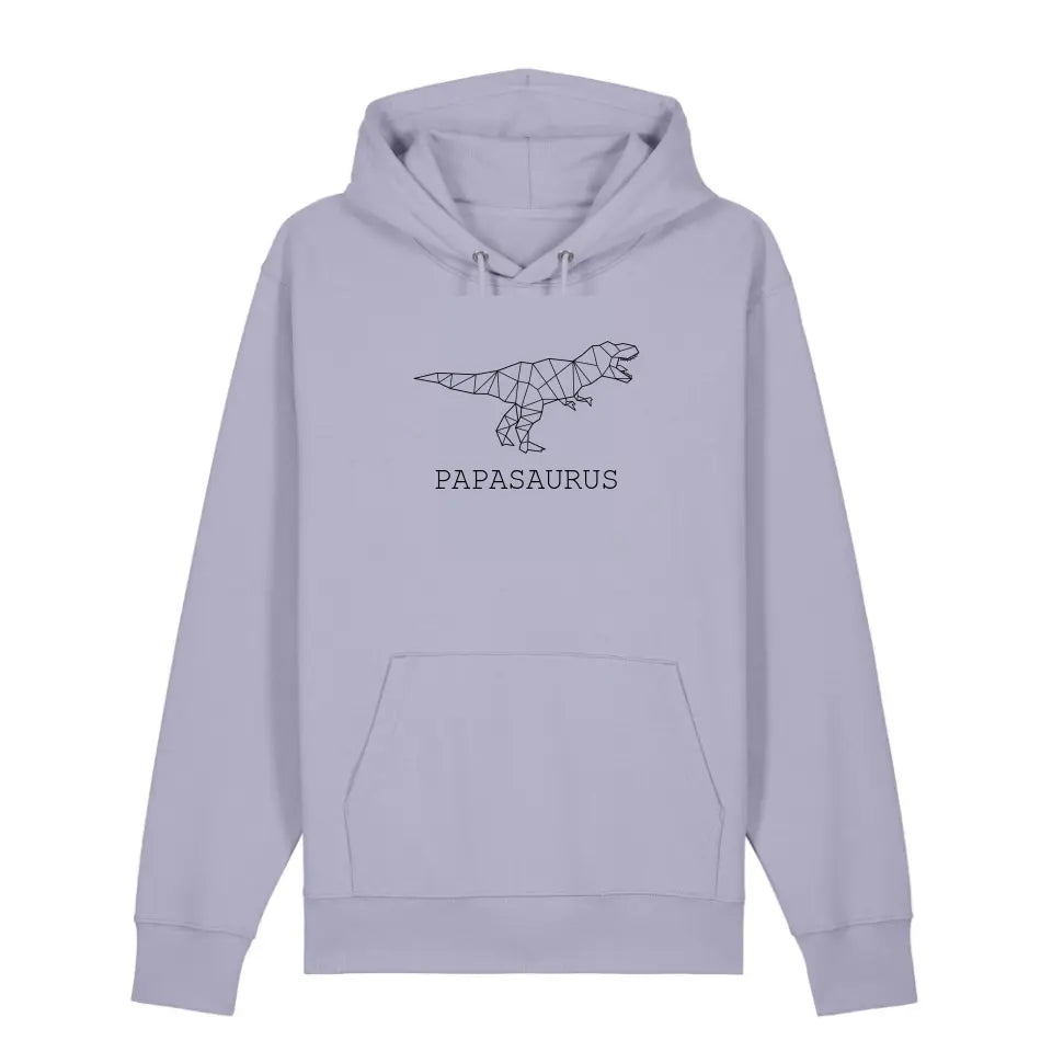 Papasaurus - Bio Unisex Hoodie *personalisierbar (ohne Namen)*