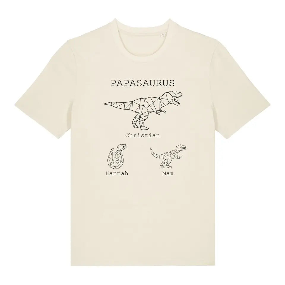 Papasaurus - Bio Herren Shirt *personalisierbar (mit Namen)*