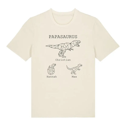 Papasaurus - Bio Herren Shirt *personalisierbar (mit Namen)*