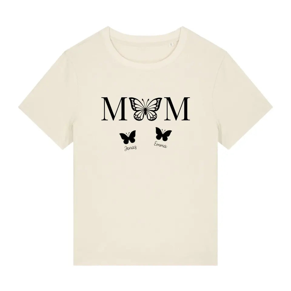 Mom Butterfly - Bio Damen Shirt *personalisierbar*