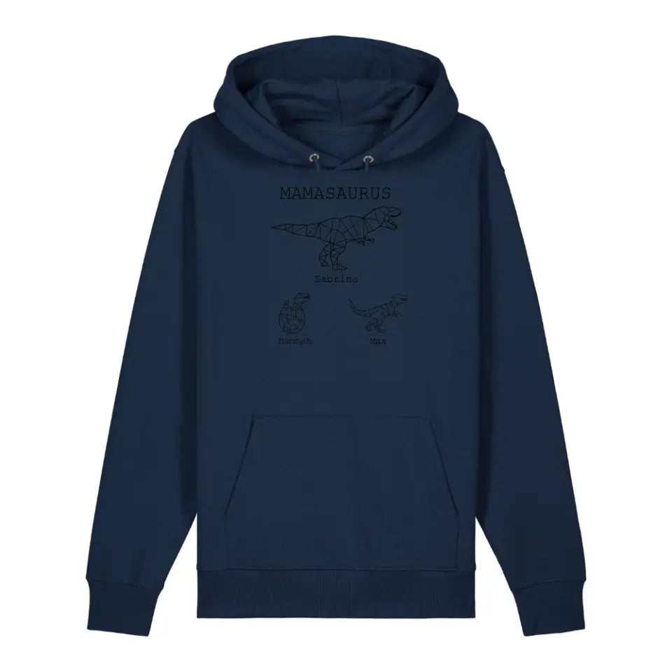 Mamasaurus - Bio Unisex Hoodie *personalisierbar (mit Namen)*