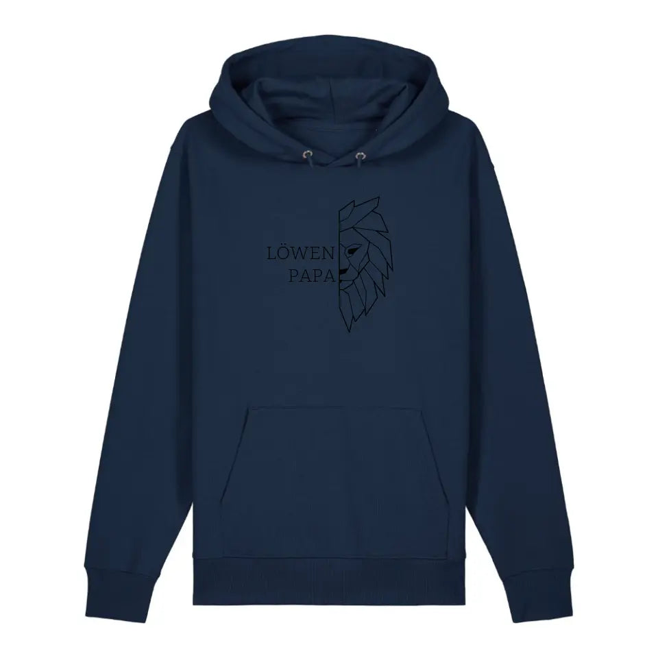 Löwen Papa - Bio Unisex Hoodie *personalisierbar (ohne Namen)*