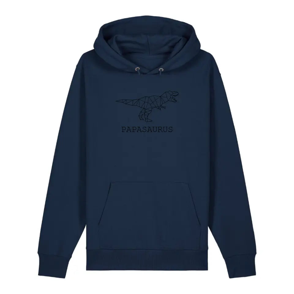 Papasaurus - Bio Unisex Hoodie *personalisierbar (ohne Namen)*