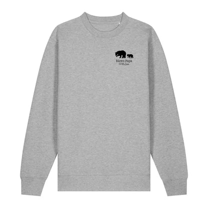 Bären Papa klein - Bio Unisex Sweatshirt *personalisierbar*