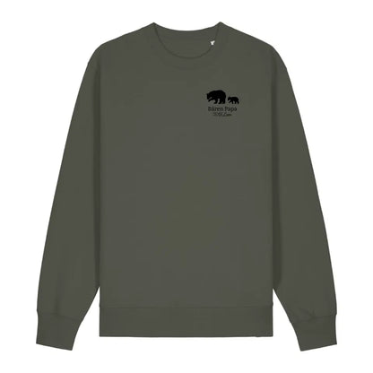 Bären Papa klein - Bio Unisex Sweatshirt *personalisierbar*