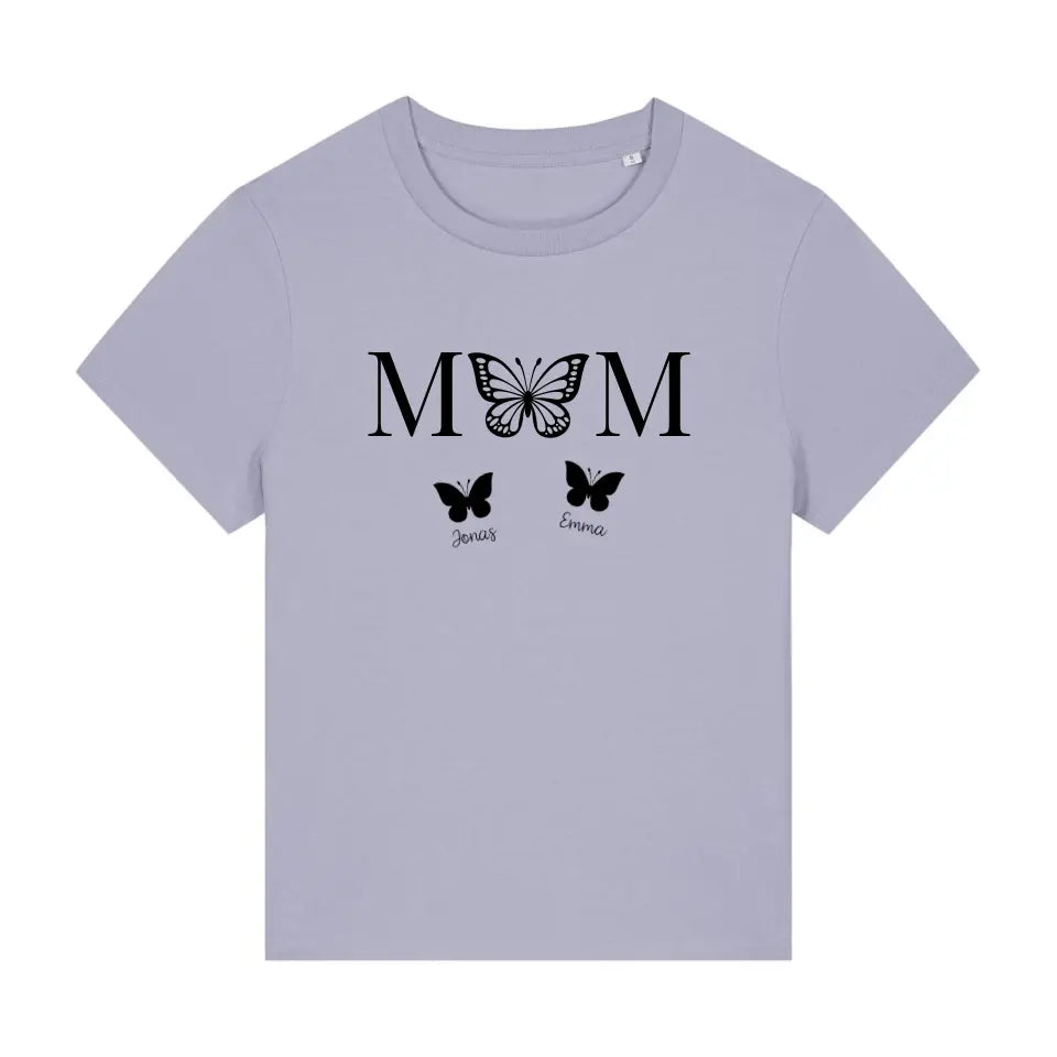 Mom Butterfly - Bio Damen Shirt *personalisierbar*