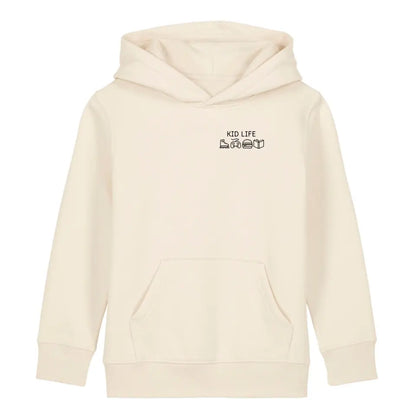 Kid Life Symbole - Bio Kinder Hoodie *personalisierbar* Mini Cruiser Hoodie 2.0 ST ST Natural-Raw