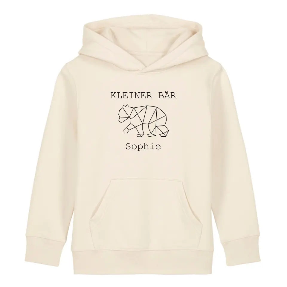 Kleiner Bär - Bio Kinder Hoodie *personalisierbar (mit Namen)*