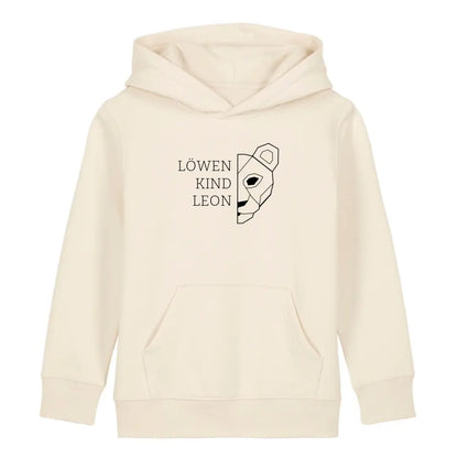 Löwen Kind - Bio Kinder Hoodie *personalisierbar (mit Namen)*