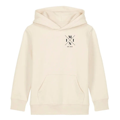 Mini Minimal - Bio Kinder Hoodie *personalisierbar* Mini Cruiser Hoodie 2.0 ST ST Natural-Raw