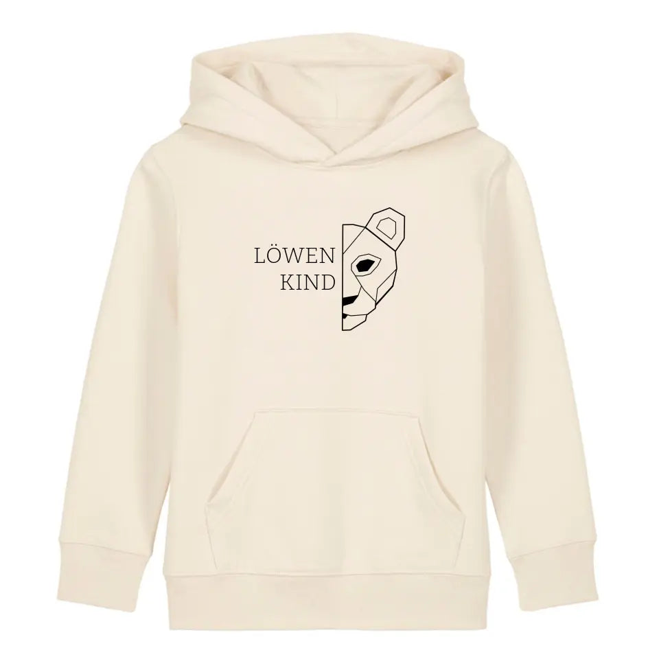 Löwen Kind - Bio Kinder Hoodie *personalisierbar (ohne Namen)*