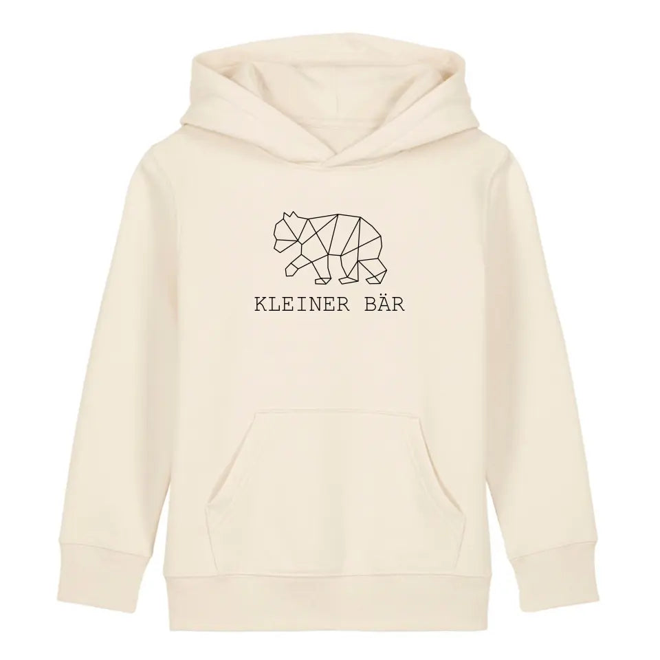 Kleiner Bär - Bio Kinder Hoodie *personalisierbar (ohne Namen)*