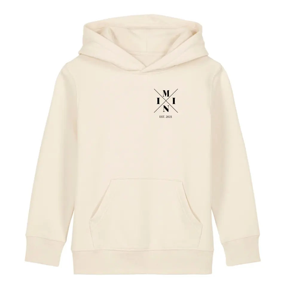 Mini Minimal + Symbole - Bio Kinder Hoodie *personalisierbar* Mini Cruiser Hoodie 2.0 ST ST Natural-Raw
