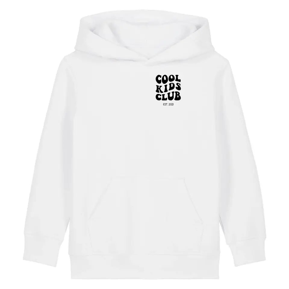 Cool Kids Club - Bio Kinder Hoodie *personalisierbar* Mini Cruiser Hoodie 2.0 ST ST White