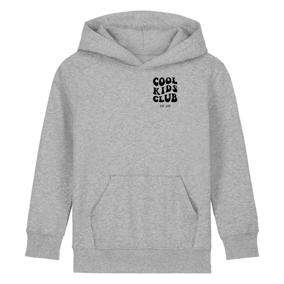 Cool Kids Club - Bio Kinder Hoodie *personalisierbar* Mini Cruiser Hoodie 2.0 ST ST Heather-Grey