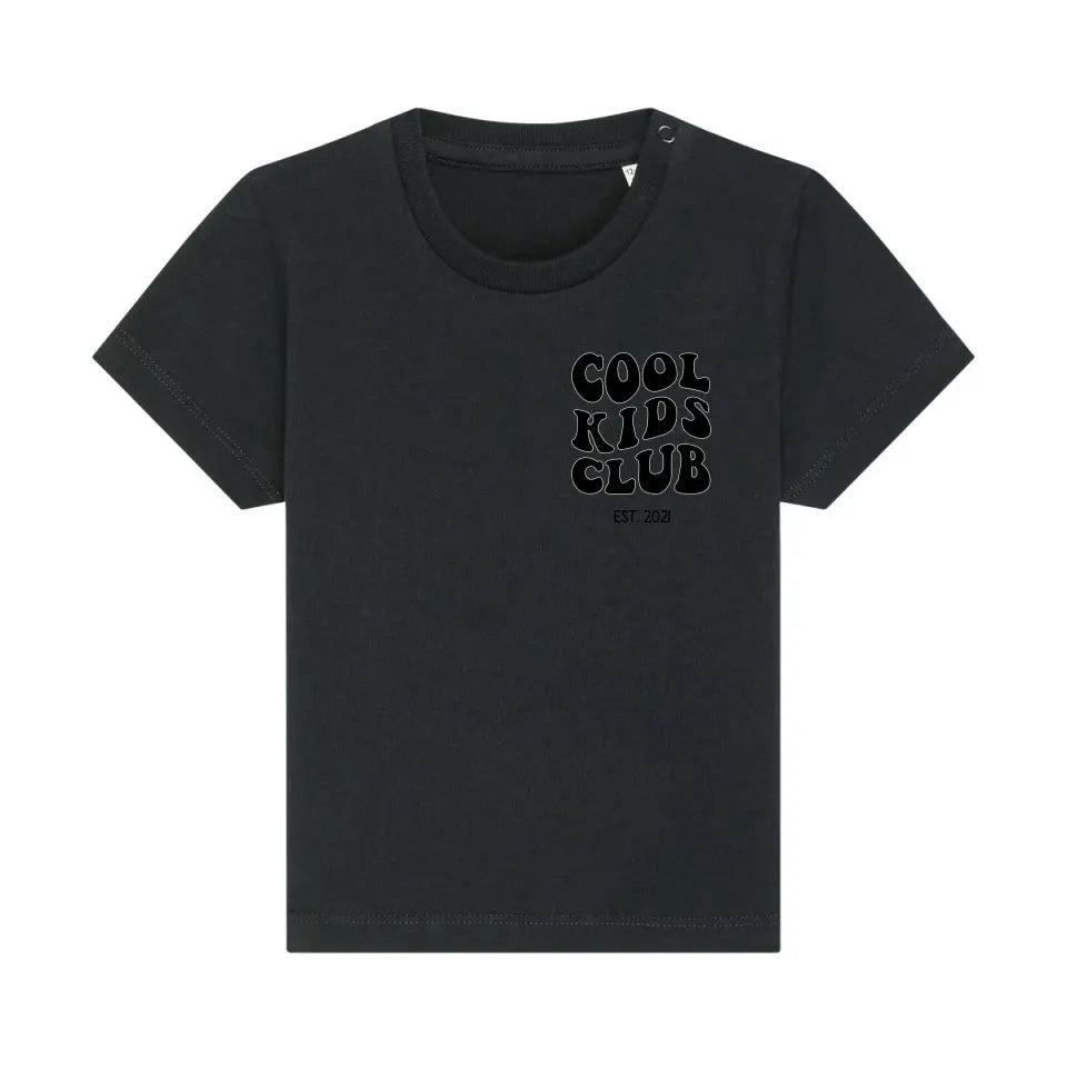 Cool Kids Club - Bio Baby Shirt *personalisierbar* Baby Creator T-Shirt ST ST NEU Black