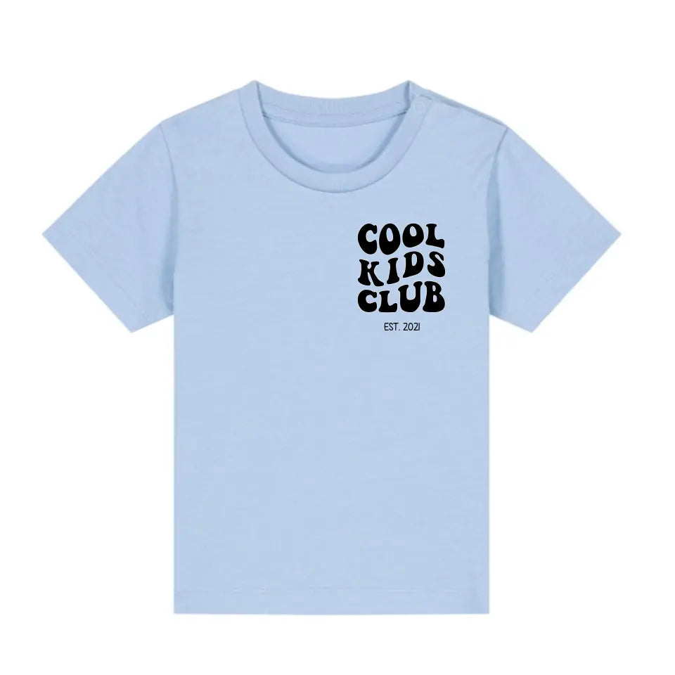 Cool Kids Club - Bio Baby Shirt *personalisierbar* Baby Creator T-Shirt ST ST NEU Blue-Soul
