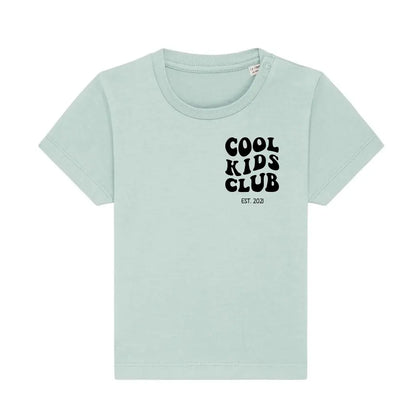 Cool Kids Club - Bio Baby Shirt *personalisierbar* Baby Creator T-Shirt ST ST NEU Caribbean-Blue