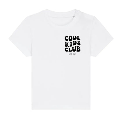 Cool Kids Club - Bio Baby Shirt *personalisierbar* Baby Creator T-Shirt ST ST NEU White