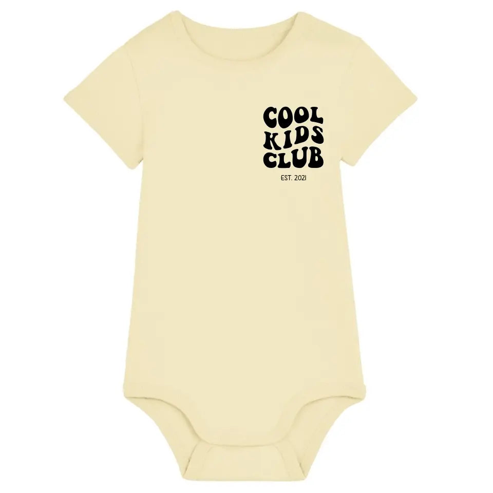 Cool Kids Club - Bio Baby Body *personalisierbar* Baby Body ST ST Butter