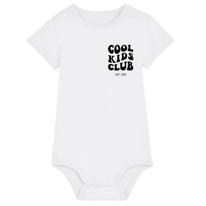 Cool Kids Club - Bio Baby Body *personalisierbar* Baby Body ST ST White