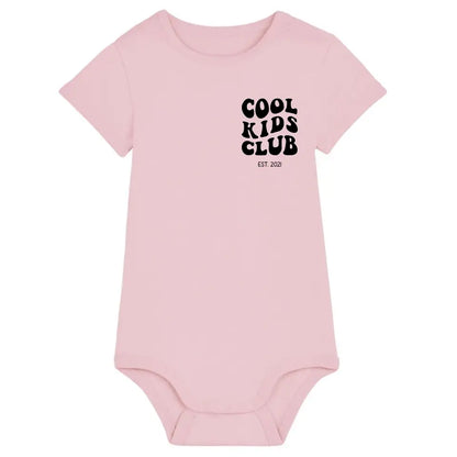 Cool Kids Club - Bio Baby Body *personalisierbar* Baby Body ST ST Cotton-Pink