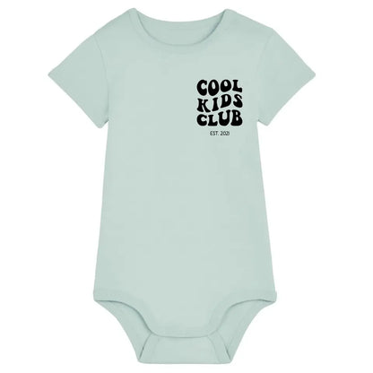 Cool Kids Club - Bio Baby Body *personalisierbar* Baby Body ST ST Caribbean-Blue