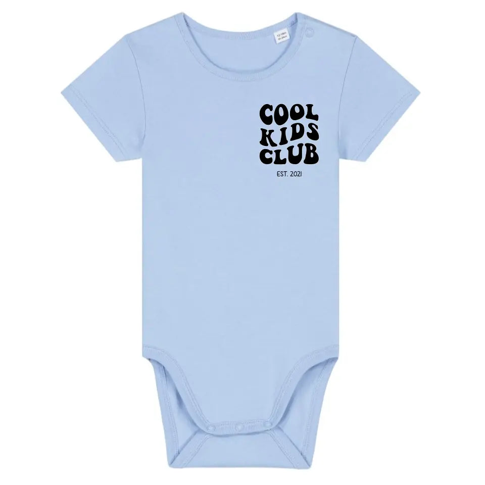 Cool Kids Club - Bio Baby Body *personalisierbar* Baby Body ST ST Blue-Soul