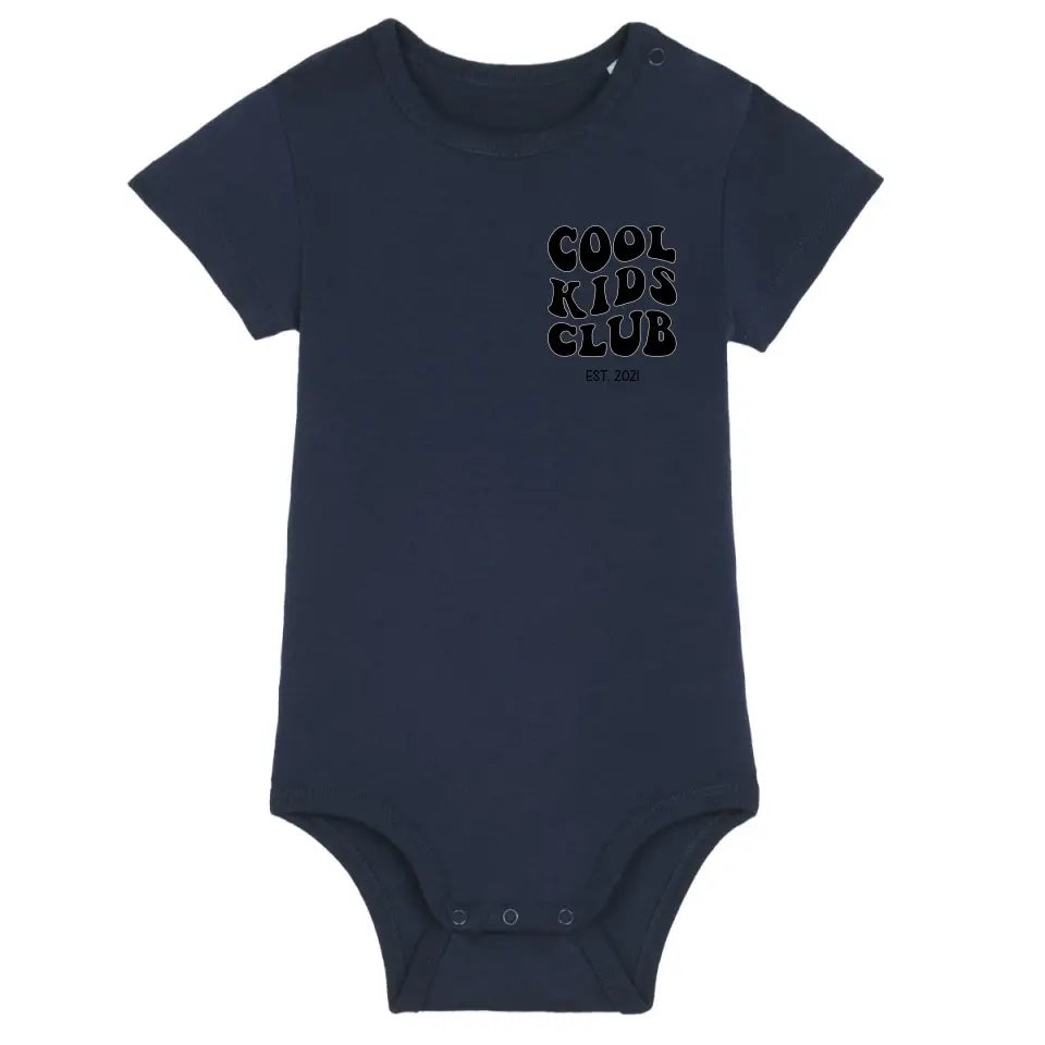 Cool Kids Club - Bio Baby Body *personalisierbar* Baby Body ST ST French-Navy