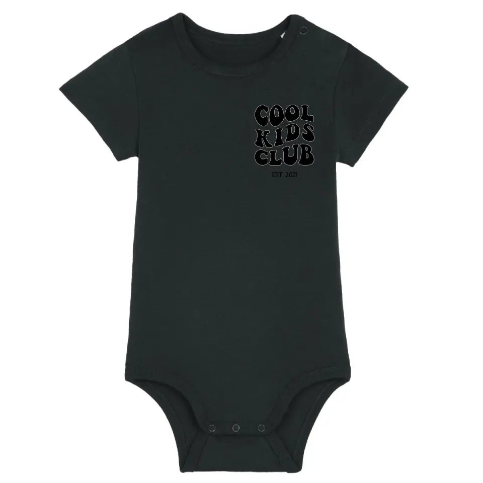 Cool Kids Club - Bio Baby Body *personalisierbar* Baby Body ST ST Black